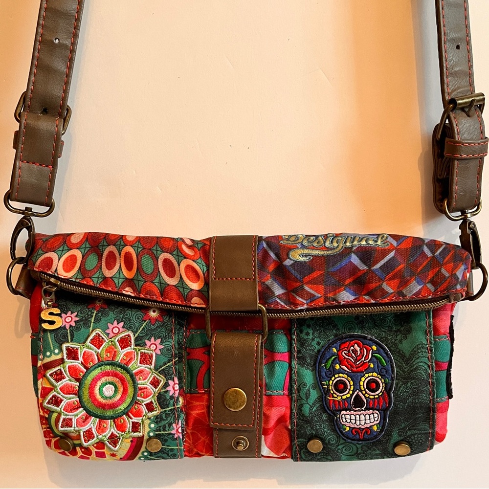 Desigual Crossbody Bag OOAK altered embellished